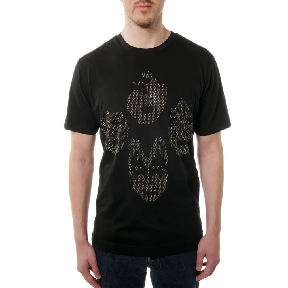 Robert Graham x KISS Men's Monsters Jeweled Tee, Black, Size L